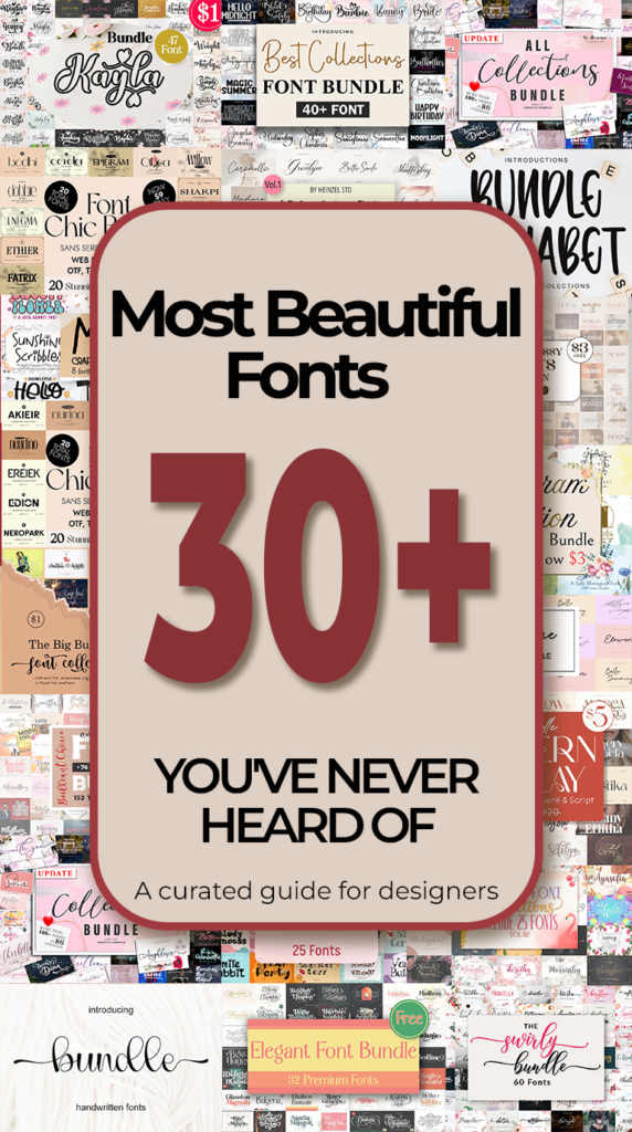 30+ Most Beautiful Fonts You've Never Heard Of