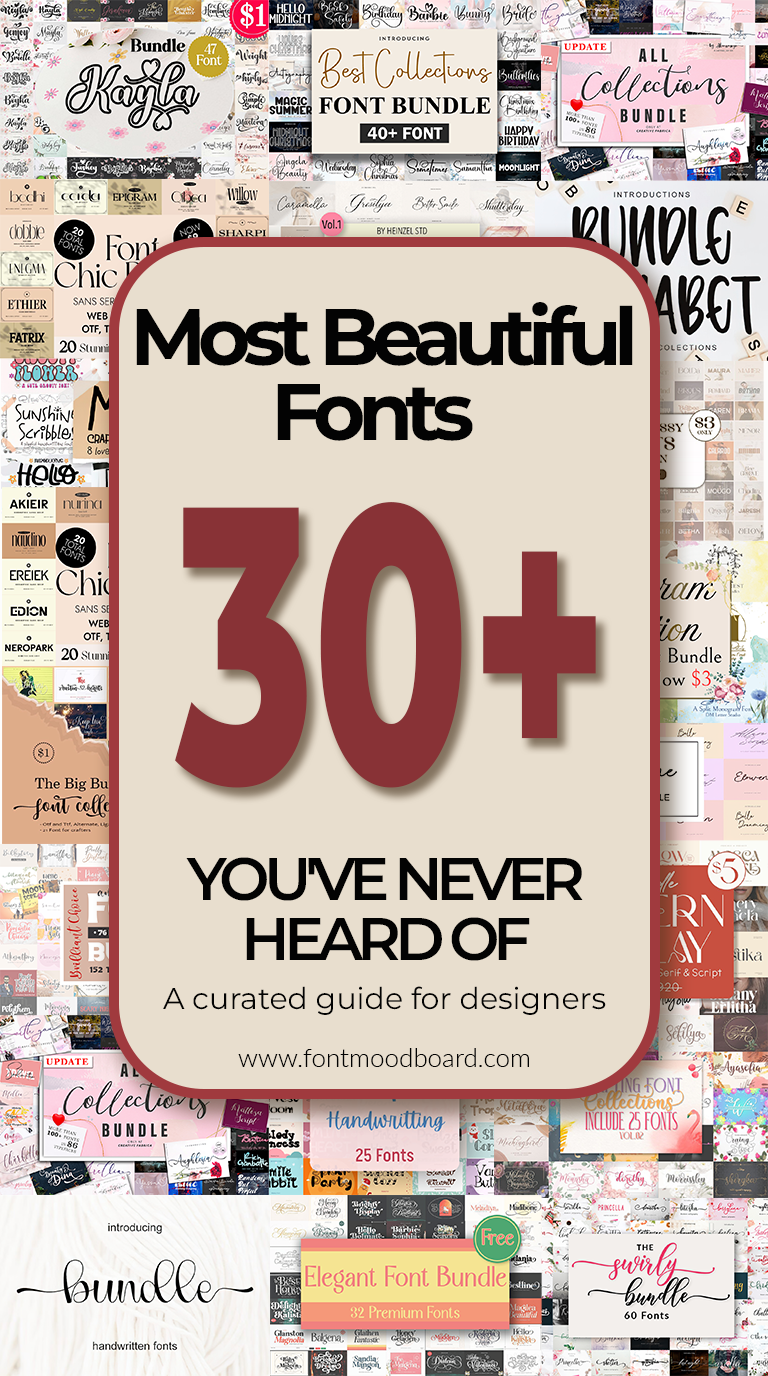 30+ Most beautiful fonts you've never heard of