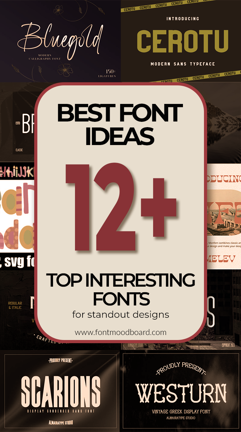 12+ Best font ideas: top interesting fonts for standout designs