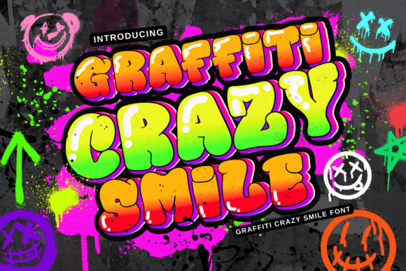 Graffiti-Crazy-Smile-Fonts