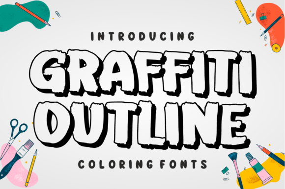 Graffiti-Outline-Fonts