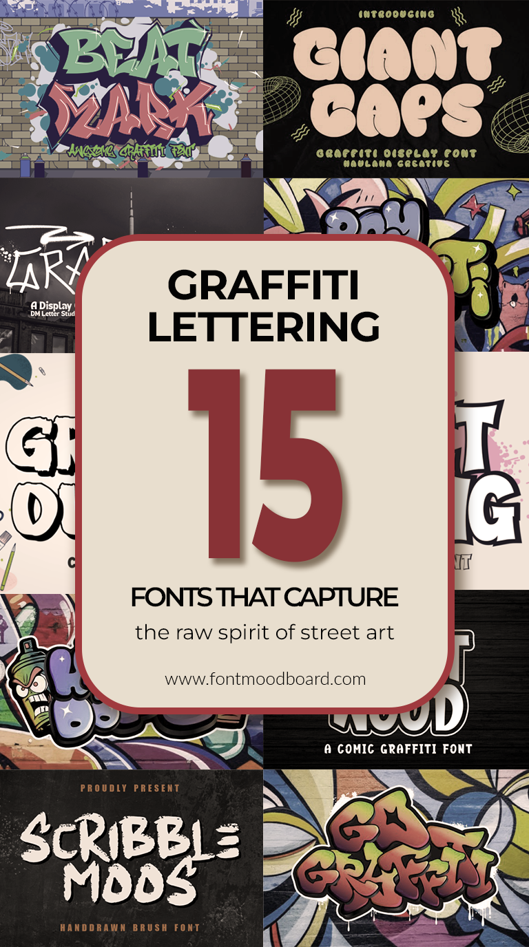 15 Graffiti lettering fonts that capture the raw spirit of street art