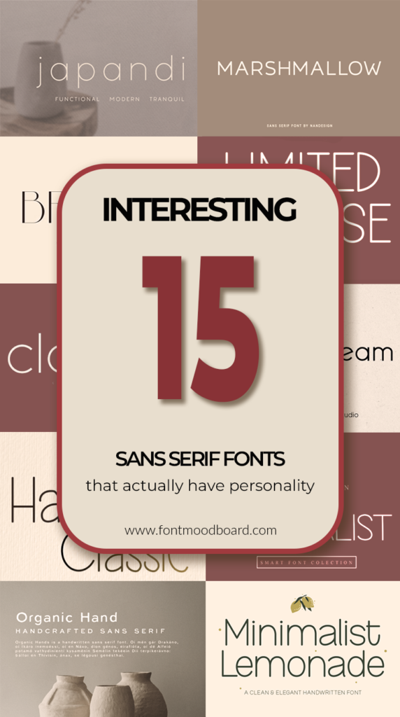 15 Interesting sans serif fonts that actually have personality