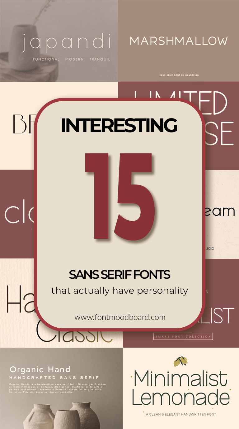 15 Interesting sans serif fonts that actually have personality