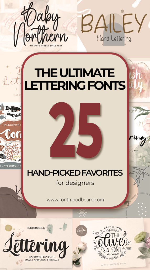 The ultimate lettering fonts collection: 25 hand-picked favorites for designers