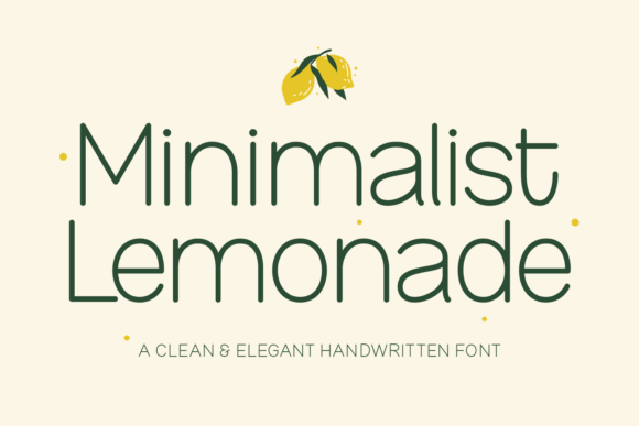 Minimalist-Lemonade-Fonts