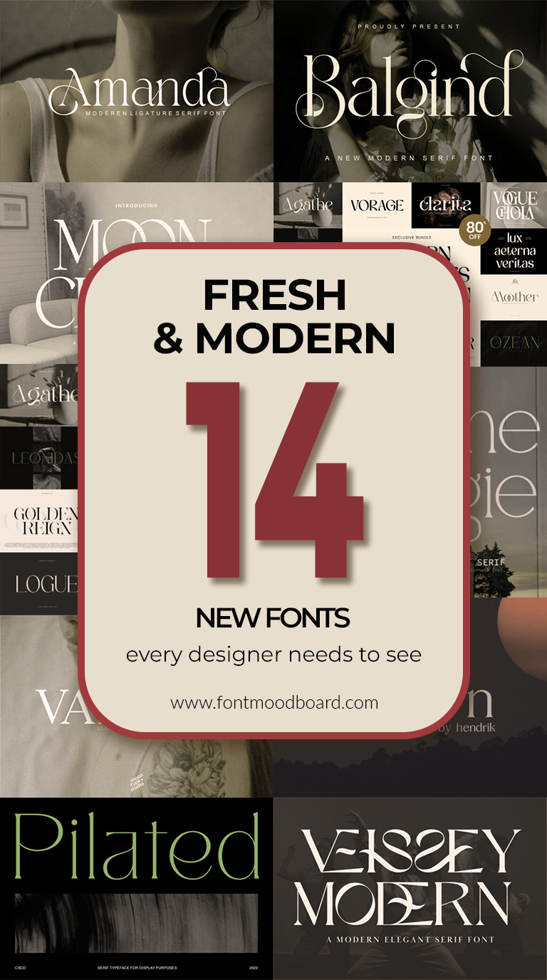 Fresh & Modern: 14 new fonts every designer needs to see