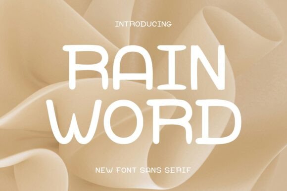 Rain-Word-Fonts