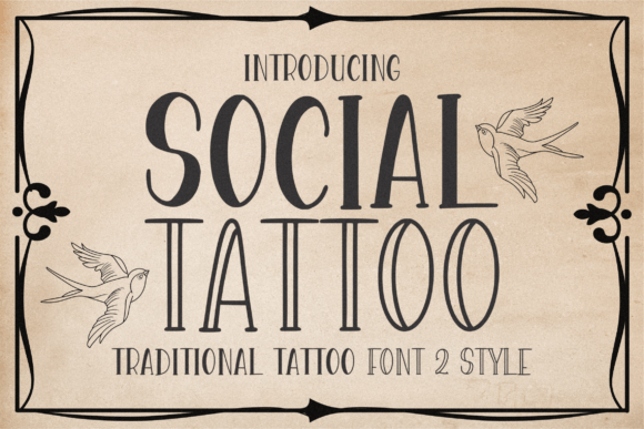 Social-Tattoo-Fonts
